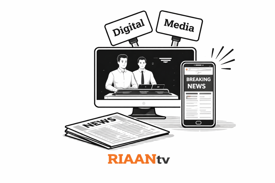 Telangana Digital Media Policy: What It Could Mean for Small News Portals and Independent Journalists create a visual representation for an article regarding ts headline