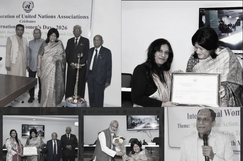 10 Women Journalists Felicitated by IFUNA on International Women’s Day in New Delhi, Indrani Sarkar Among Those Honoured